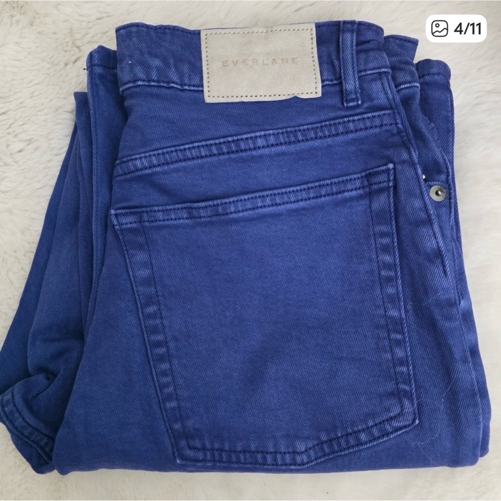 NEW Everlane The Way High High-Rise Straight Jeans in Blue 27 Tall